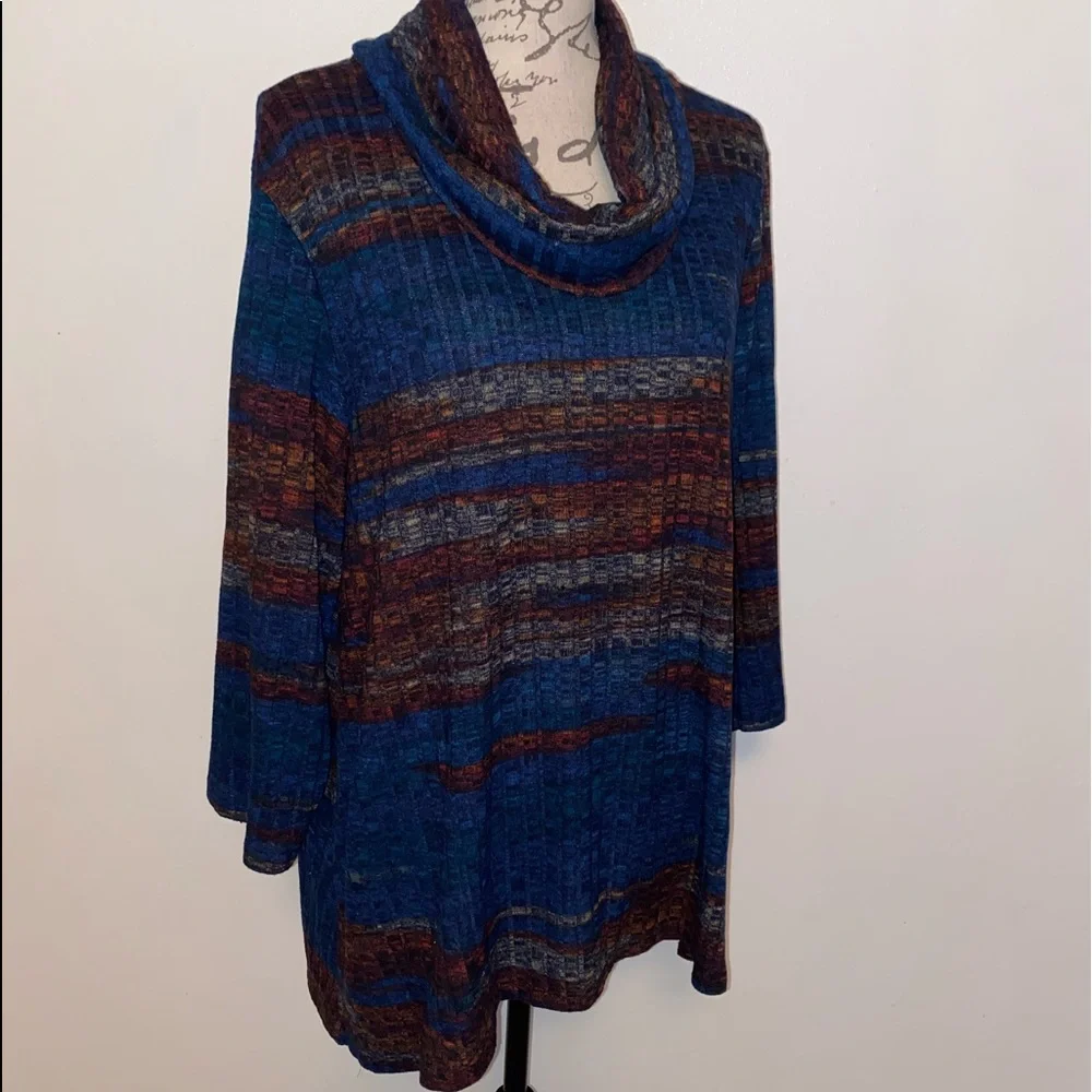 🍂🔹Ruby Rd. Funnel Neck Sweater🔹🍂 - Picture 4 of 7